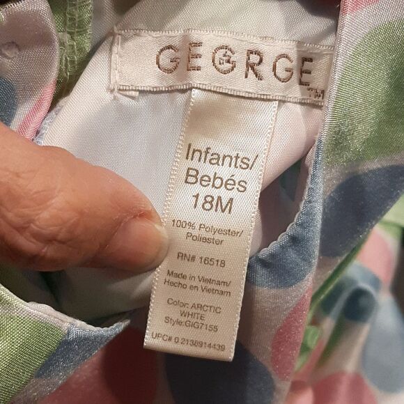 George White with Pastel Polka-dot Dress with Bottoms - Picture 11 of 11